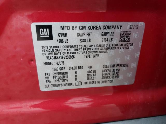 2015 BUICK ENCORE CON - KL4CJBSB1FB256966