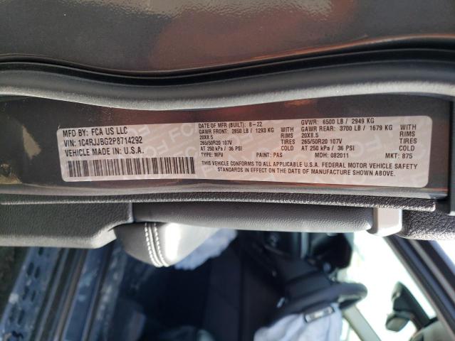 1C4RJJBG2P8714292 Jeep Grand Cherokee L Limited