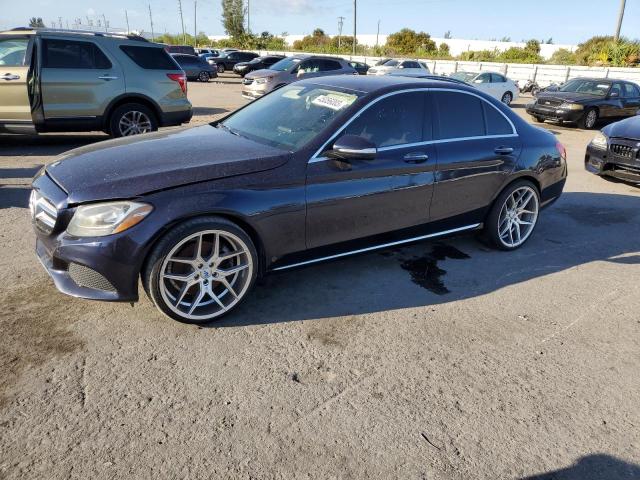 Salvage cars for sale from Copart Miami, FL: 2015 Mercedes-Benz C300