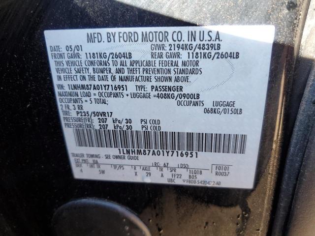 1LNHM87A01Y716951 Lincoln LS SERIES