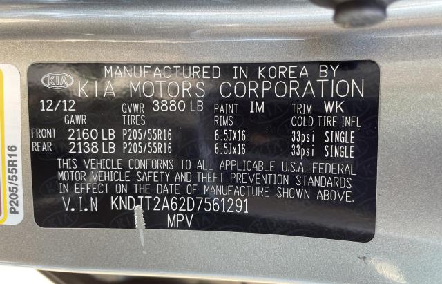 KNDJT2A62D7561291 KIA SOUL +