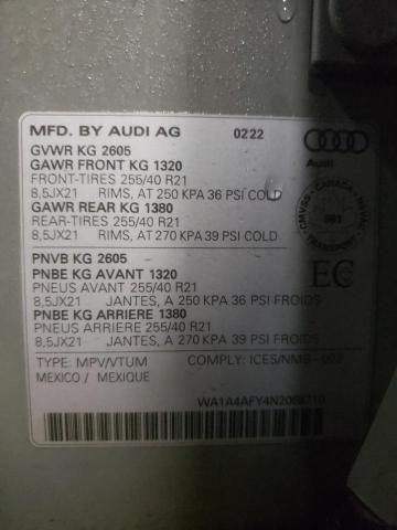2022 AUDI SQ5 PREMIU - WA1A4AFY4N2068710