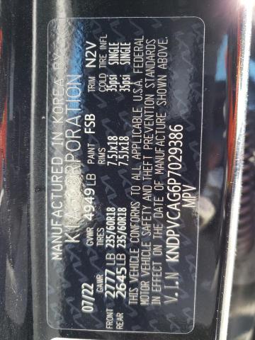 KNDPVCAG6P7029386 KIA Sportage Ex