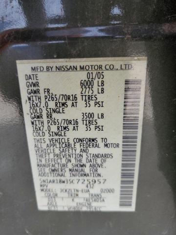 5N1AR18W35C725957 Nissan Pathfinder Le