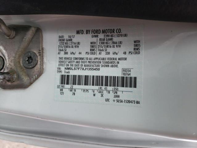 2018 FORD TRANSIT CO - NM0LS7F7XJ1355450