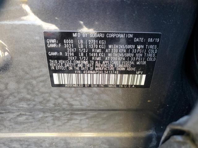 4S4WMAPDXL3413748 Subaru Ascent Limited