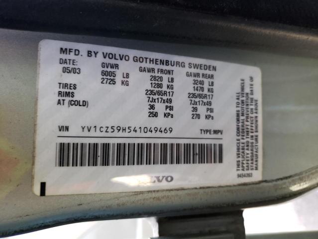 YV1CZ59H541049469 Volvo XC90
