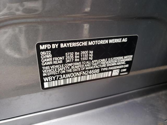 2022 BMW I4 EDRIVE4 WBY73AW00NFN24688