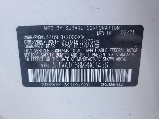 JF1VA1C68M9801436 Subaru Wrx Premium