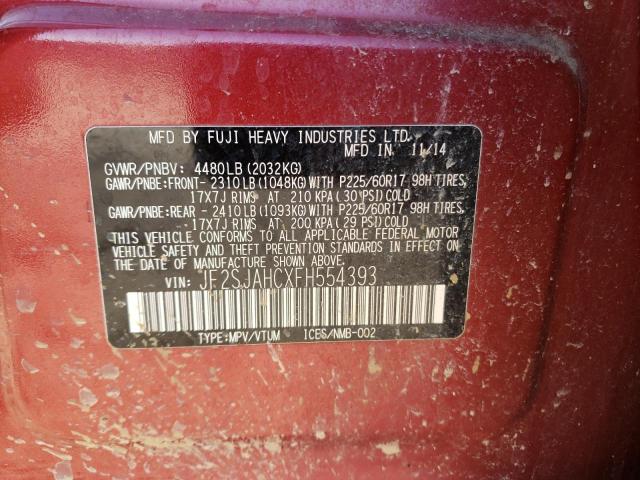 JF2SJAHCXFH554393 Subaru Forester 2.5i Limited