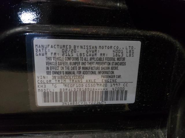 3N1AB8CV3LY223604 Nissan SENTRA SV