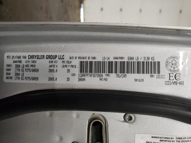 2015 RAM 1500 LONGH - 1C6RR7PTXFS572820