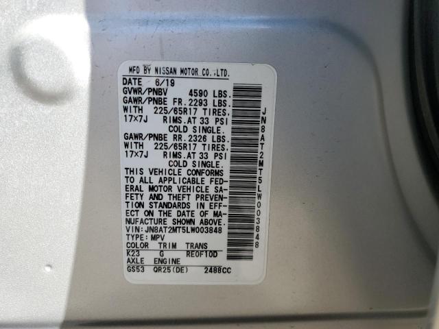 JN8AT2MT5LW003848 Nissan ROGUE S
