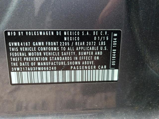 2015 VOLKSWAGEN GOLF - 3VW217AU3FM066240