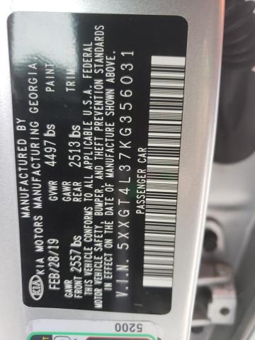 5XXGT4L37KG356031 KIA Optima Lx
