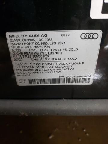 2023 AUDI E-TRON PRE - WA1LAAGE0PB006276