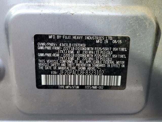 JF2GPACC8F8323102 Subaru Xv Crosstrek 2.0 Premium