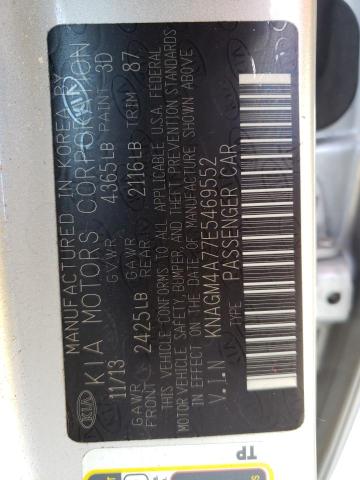 KNAGM4A77E5469552 KIA Optima Lx