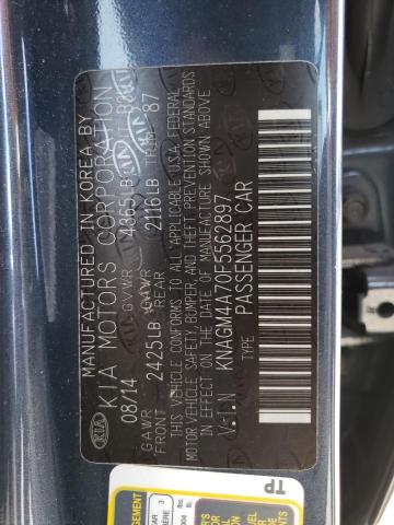KNAGM4A70F5562897 KIA Optima Lx