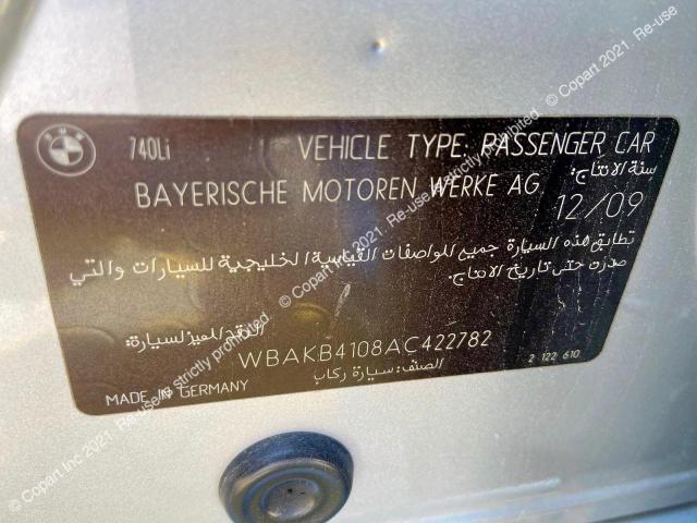 WBAKB4108AC422782 BMW 740LI
