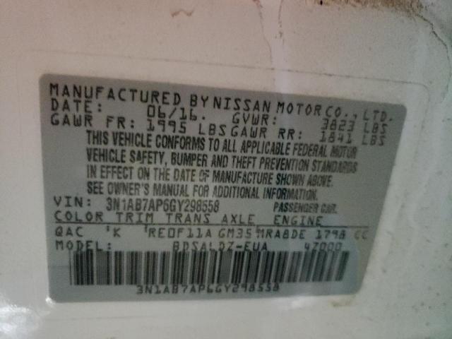 3N1AB7AP6GY298558 Nissan SENTRA S