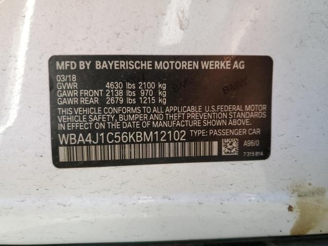 WBA4J1C56KBM12102 BMW 430i Gran Coupe