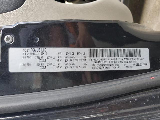 2C4RDGCG7HR664603 Dodge Grand Caravan Sxt