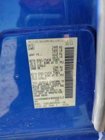5N1AN0NW6EN800052 Nissan XTERRA X