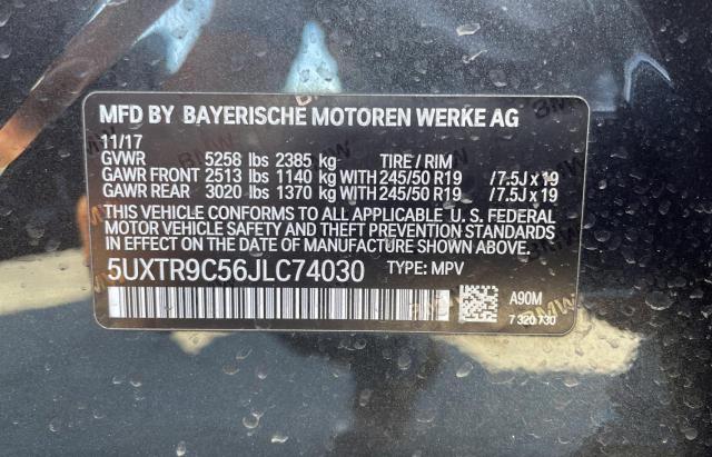 5UXTR9C56JLC74030 BMW X3 Xdrive30i