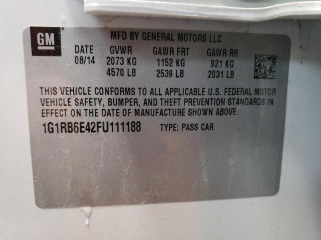 2015 CHEVROLET VOLT 1G1RB6E42FU111188