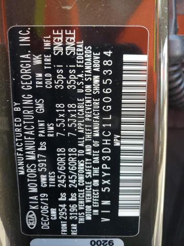 5XYP3DHC1LG065384 KIA Telluride Ex