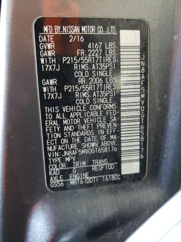 JN8AF5MV0GT658176 Nissan JUKE S
