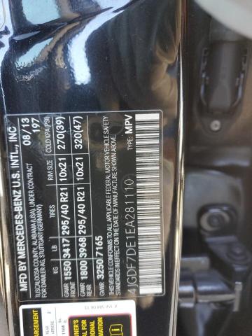 4JGDF7DE1EA281110 Mercedes-Benz Gl 550 4matic