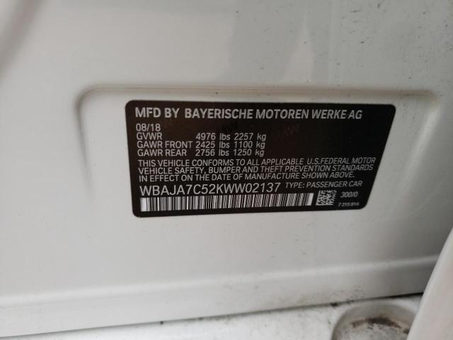 2019 BMW 530 XI - WBAJA7C52KWW02137