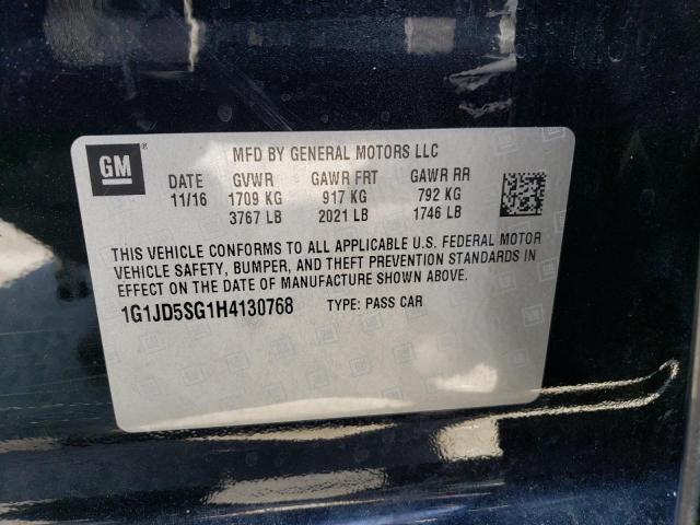 2017 CHEVROLET SONIC LT - 1G1JD5SG1H4130768