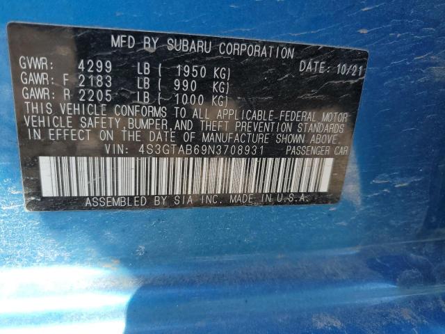 4S3GTAB69N3708931 Subaru Impreza