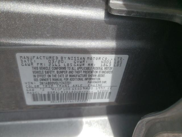 3N1AB8DV6LY242291 Nissan SENTRA SR