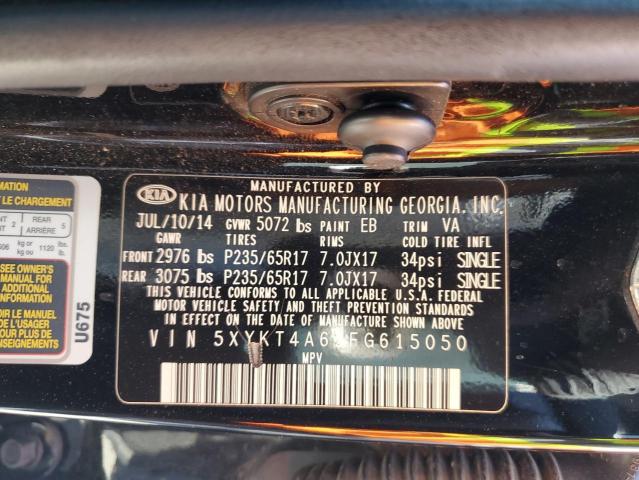 5XYKT4A62FG615050 KIA SORENTO LX