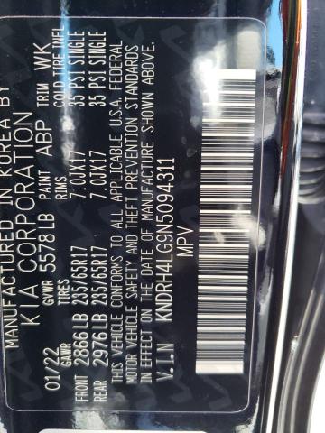 KNDRH4LG9N5094311 KIA SORENTO EX