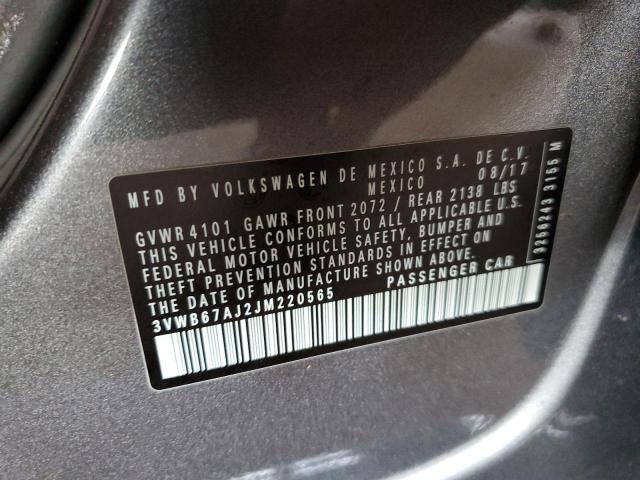 2018 VOLKSWAGEN JETTA SE - 3VWB67AJ2JM220565