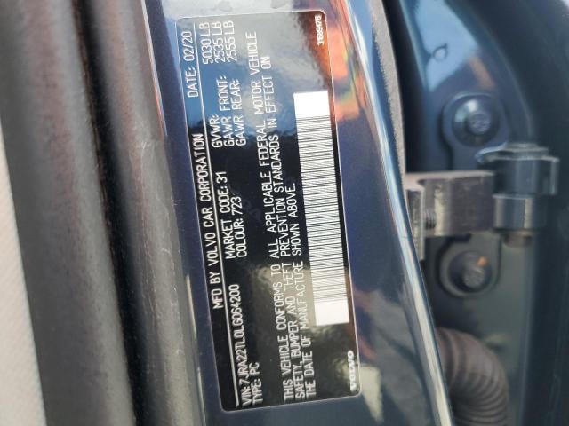 2020 VOLVO S60 T6 INS 7JRA22TL0LG064200