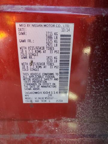 5N1AR2MM1FC604114 Nissan Pathfinder
