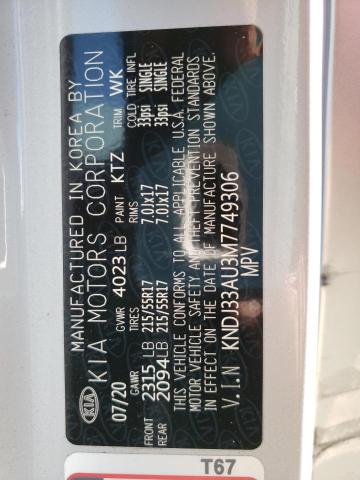 KNDJ33AU3M7749306 KIA SOUL EX