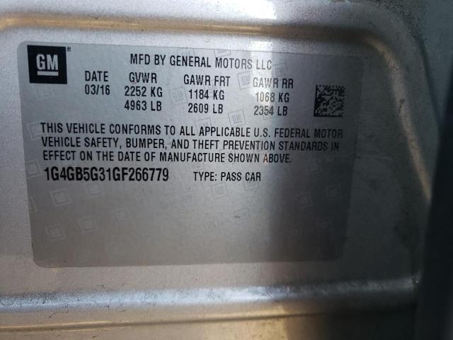 1G4GB5G31GF266779 Buick Lacrosse