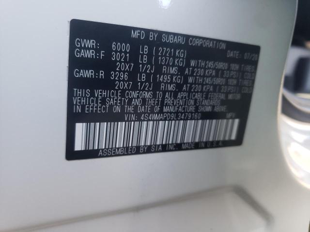 4S4WMAPD9L3479160 Subaru Ascent Limited