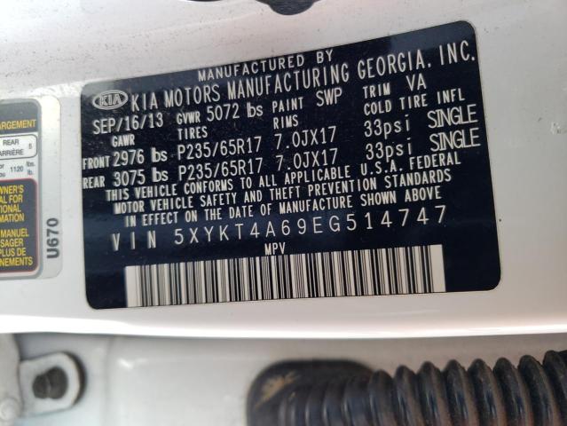 5XYKT4A69EG514747 KIA SORENTO LX