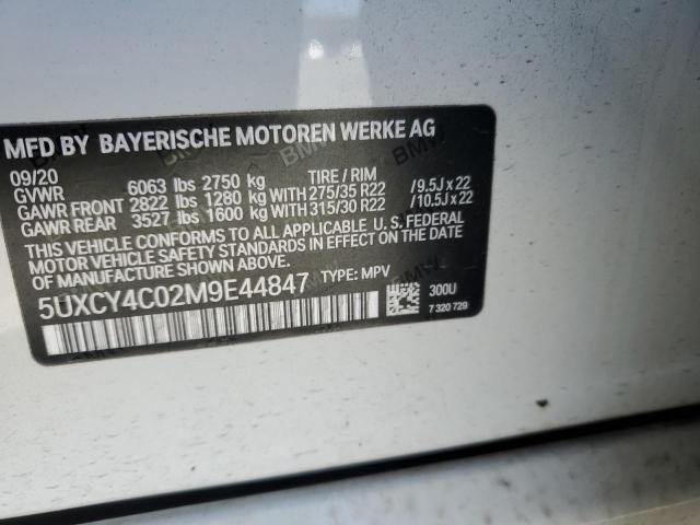 2021 BMW X6 SDRIVE - 5UXCY4C02M9E44847