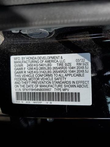 2022 HONDA PASSPORT E - 5FNYF8H54NB009907