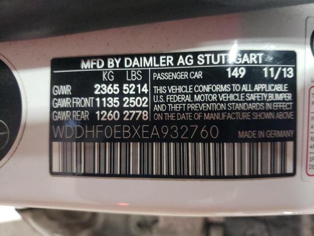 WDDHF0EBXEA932760 Mercedes-Benz E 250 Bluetec