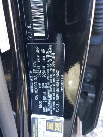 3KPF54ADXNE422442 KIA Forte Gt Line